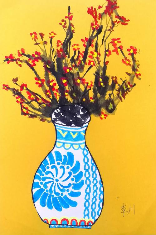 印象画室,儿童创意吹画作品欣赏