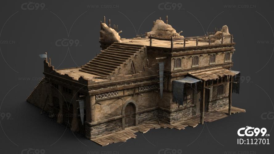 古建筑土楼-cg模型免费下载-cg99