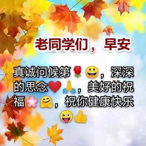 最新老同学早上好表情图片,一声问候永相守,有你的冬天不再冷!