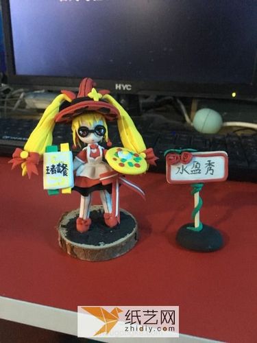 用超轻粘土制作成的王者荣耀手办圣诞节礼物