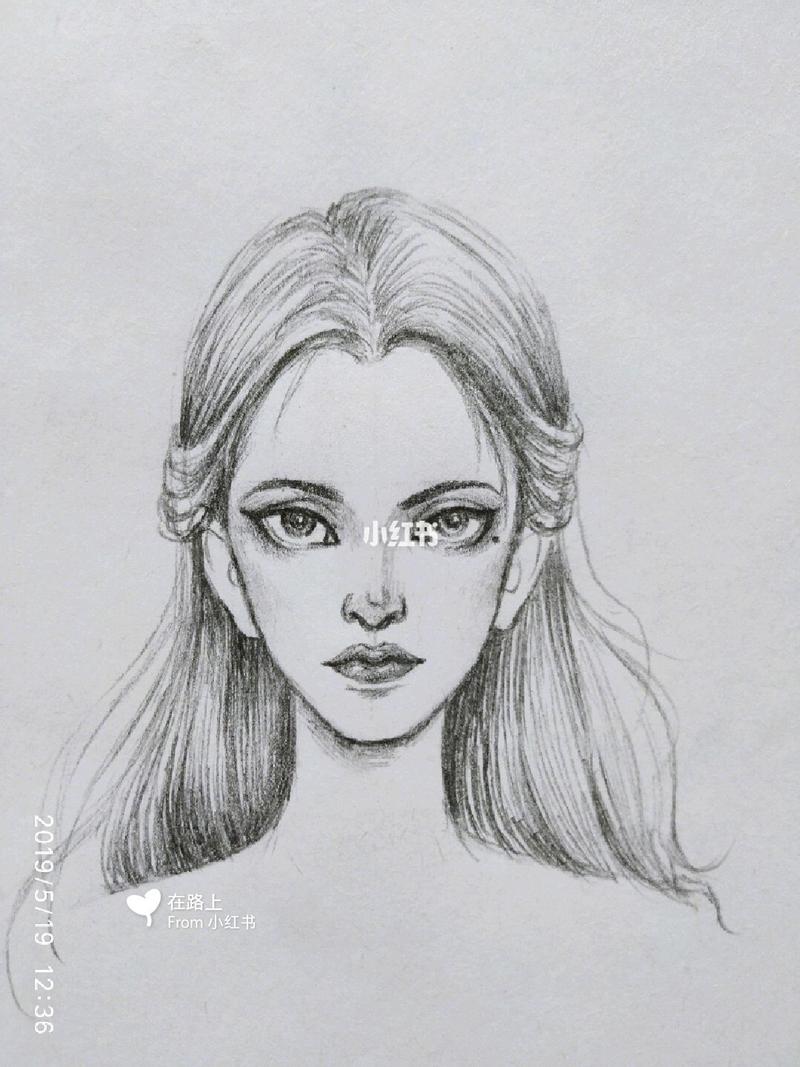 时装画技头部线稿练习