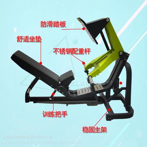 原价直销45度倒蹬机挂片室倒蹬机汗马免维护倒蹬机健身房健身器材