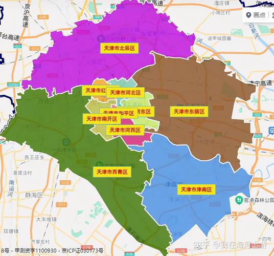天津市市内六区和环城四区区域划分_街道办事处_驻地_政府