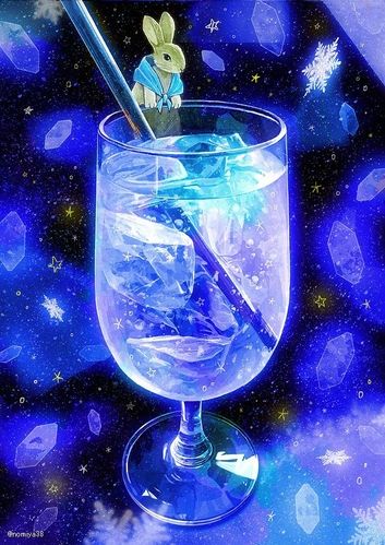 一组星空饮品 好看到爆炸