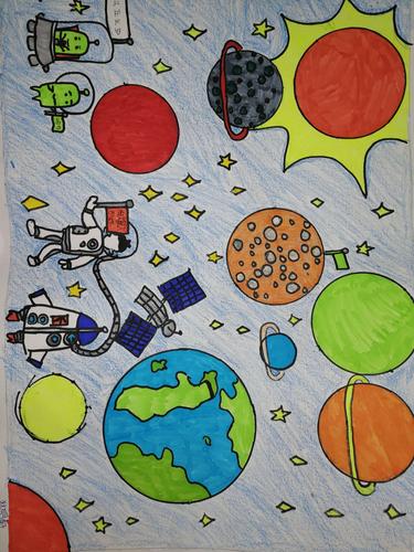 北关小学六年级七班"科幻画"优秀作品展