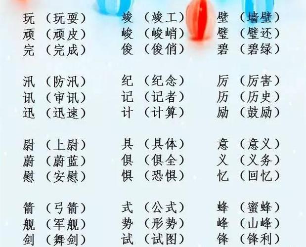 语文老师精心整理: 小学"辨字组词""加偏旁,组新字"