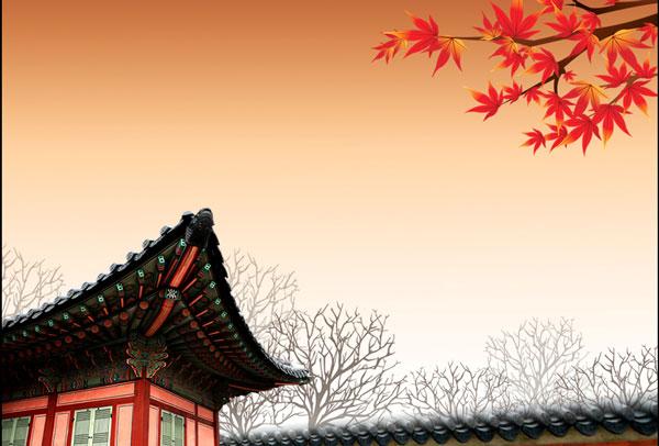 古建筑ppt模板 v1.0 绿色版