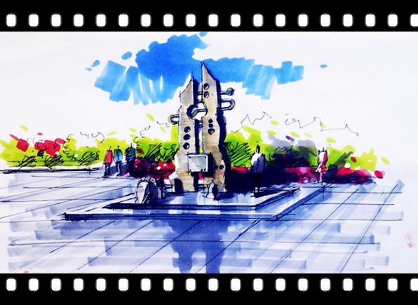 园林景观,广场雕塑