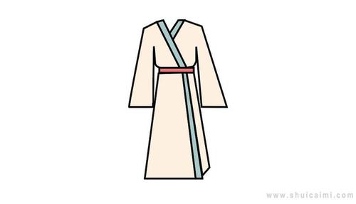 查找古装衣服简笔画图片,画法和步骤,尽在水彩迷.