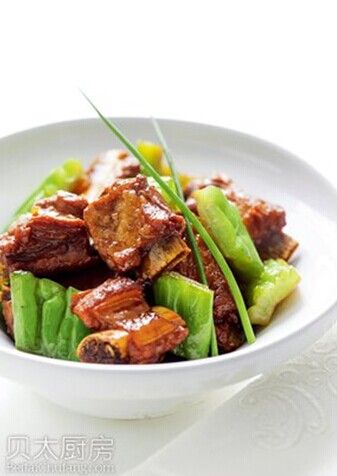 美味食谱凉瓜炆排骨