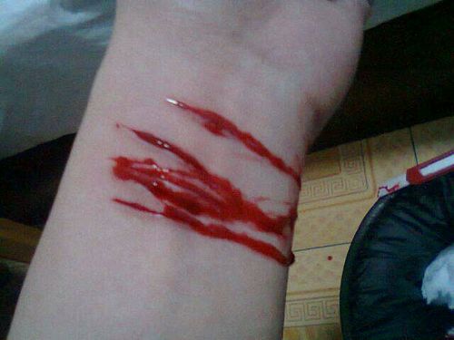日本怪谈系列 - 割腕的照片