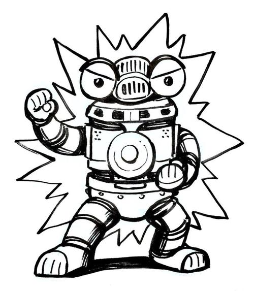 奥特曼图片分享-军械库的吉祥物赛文加(黑白图片)