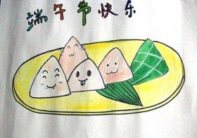 端午节儿童画粽子图片