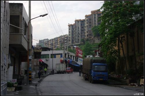 巴东的老城信陵镇万户路上
