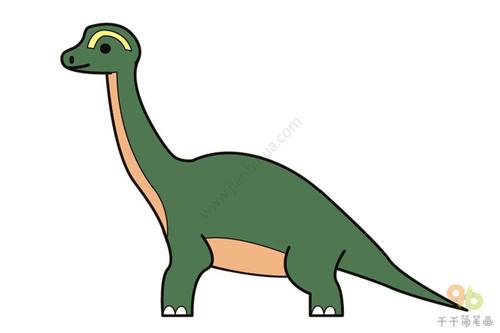 学画腕龙简笔画