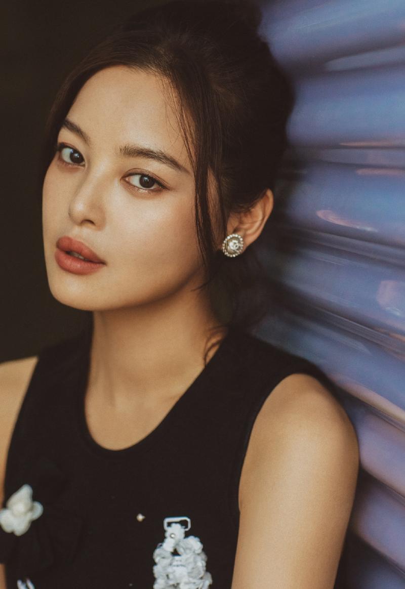 辛芷蕾七夕性感酷黑写真图片16