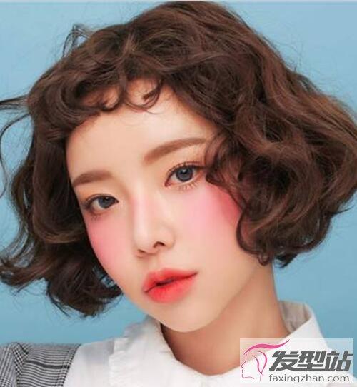 短发烫什么卷发好看泰迪卷俏皮瘦脸显发量