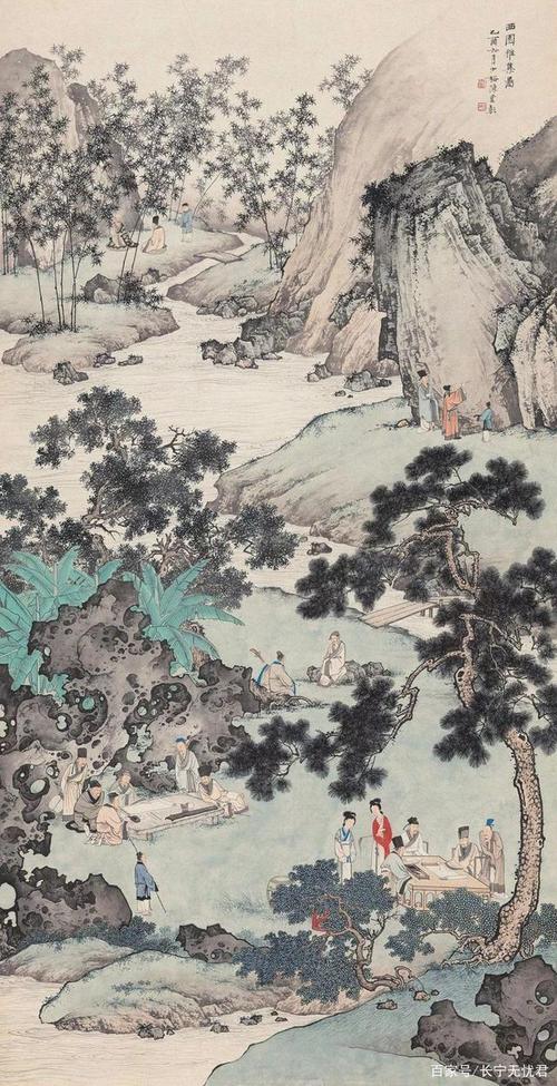 陈少梅《西园雅集图》