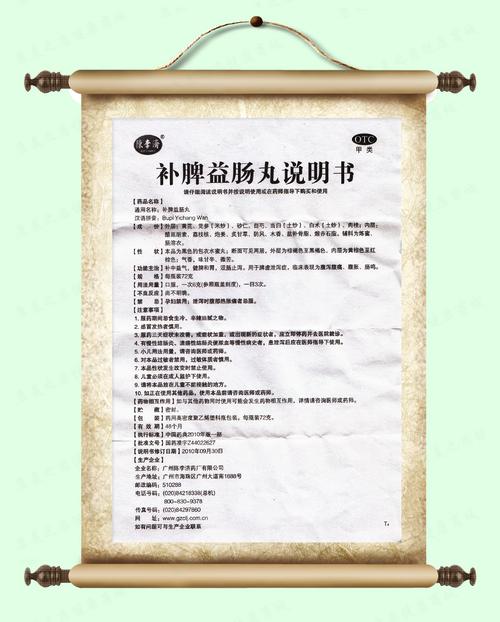 陈李济 补脾益肠丸 72克/瓶/盒