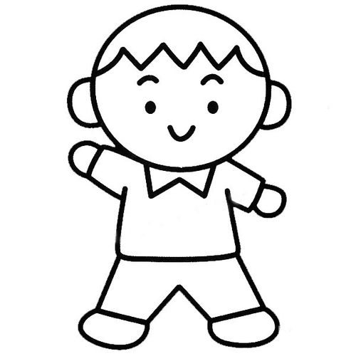 小男孩简笔画 - 简笔画_51图片大全
