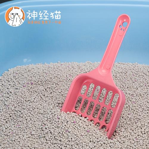 宠物猫咪用品捣蛋鬼爪印猫铲大网眼猫砂铲猫粮铲猫砂铲子多色可选