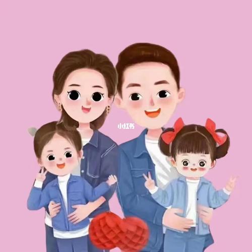 一家四口亲子头像_亲子_头像_亲子头像_素材_头像