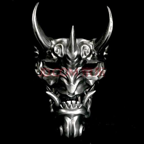 知雅 般若面具鬼武士鬼脸天狗鬼面火影忍者日本面具cos表演街舞道具