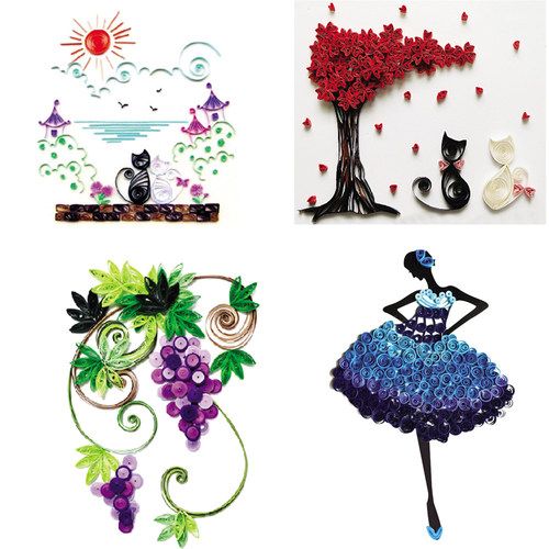 放心好店衍纸材料包初学者画工具套装卷纸