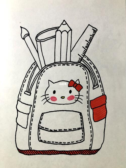 【5】创意美术|儿童画《文具家族》_文具_儿童画_创意