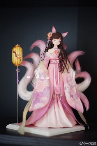 手工折纸九尾狐-九尾妖狐人偶精美手办欣赏