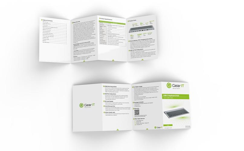 简单的产品包装说明书风琴折页效果渲染|平面|包装|要