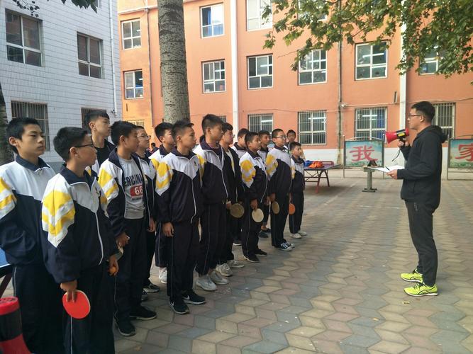 赵县第二中学举行乒乓球比赛