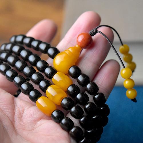 天然印尼7*7mm108颗椰蒂配饰款念珠佛珠手串手链 mtsl-162