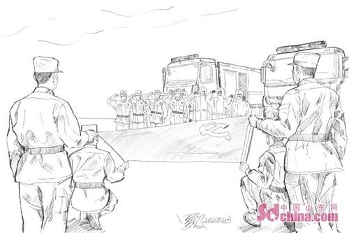 烟台消防员用画笔记录下逆行人的"战疫"时光