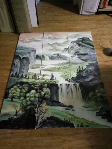 众艺墙体彩绘___祖国大好河山