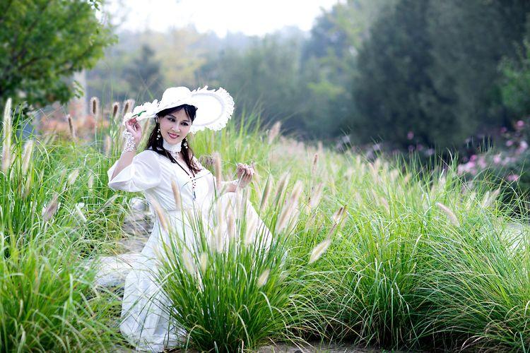原创人像摄影花丛美照我来教你拍