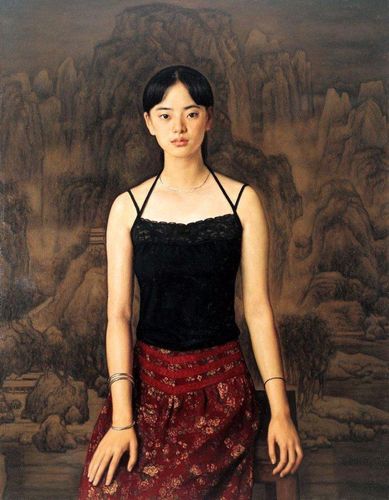 杨飞云写实美女人物油画作品!