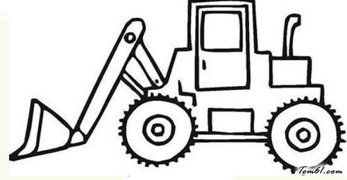 挖土机机简笔画