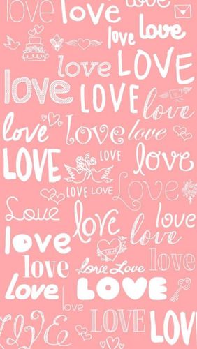 粉色壁纸 love iphone