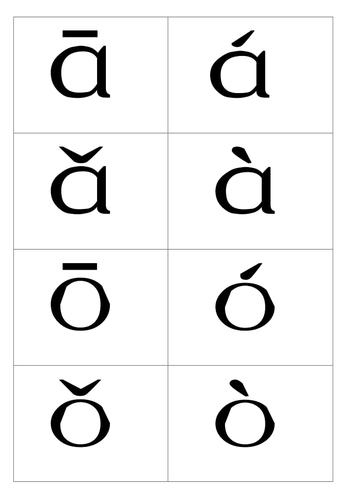 汉语拼音卡片(四声 整体认读音节)