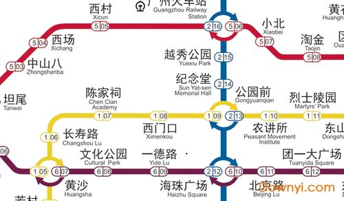 2019广州地铁线路图高清版