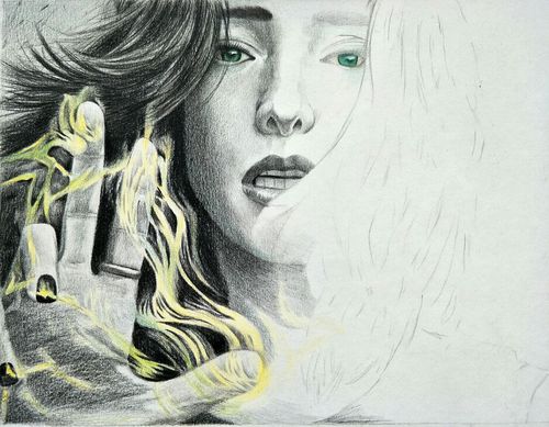 手绘北极星小姐姐|纯艺术|绘画|展胖胖 - 原创作品 - 站酷 (zcool)