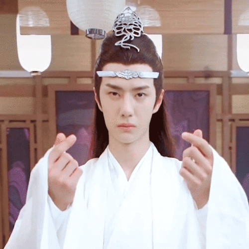 陈情令王一博比心