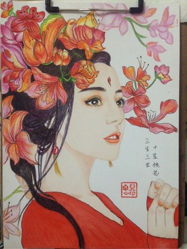 彩铅手绘三生系列①|白凤九