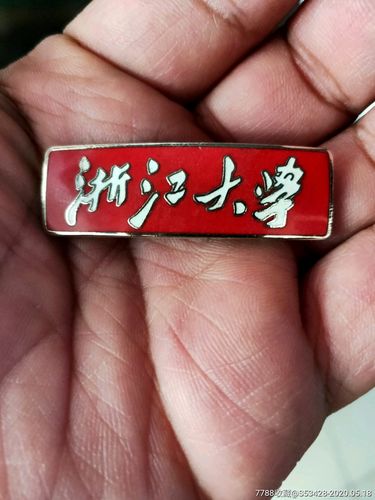 浙江大学铜珐琅红色校徽