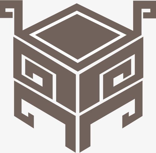 鼎纹样矢量图