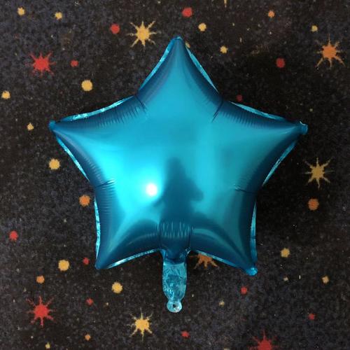 18寸五角星单色铝膜气球生日婚礼节日派对活动装饰用品光版气球