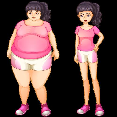 减肥对比照卡通 (第1页)