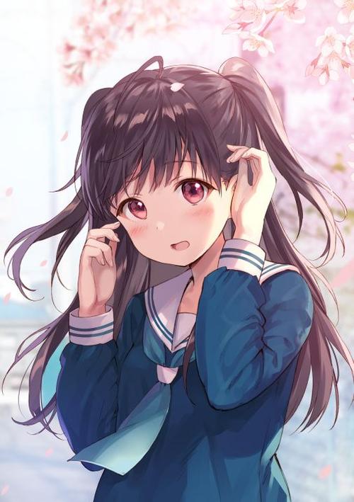 动漫女生——黑头发