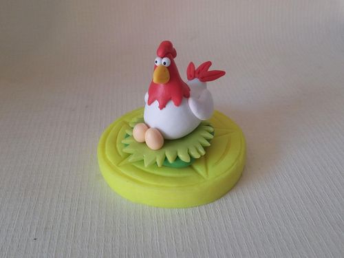 学用粘土做出可爱的小鸡,简单易学